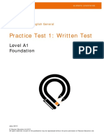 PTE-General Written PracticeTest1 Level-A1-foundation PDF