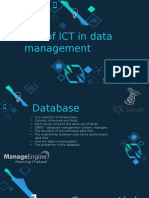 Use of ICT in Data Management: By: Mediha Bejtagić and Leon Deprez