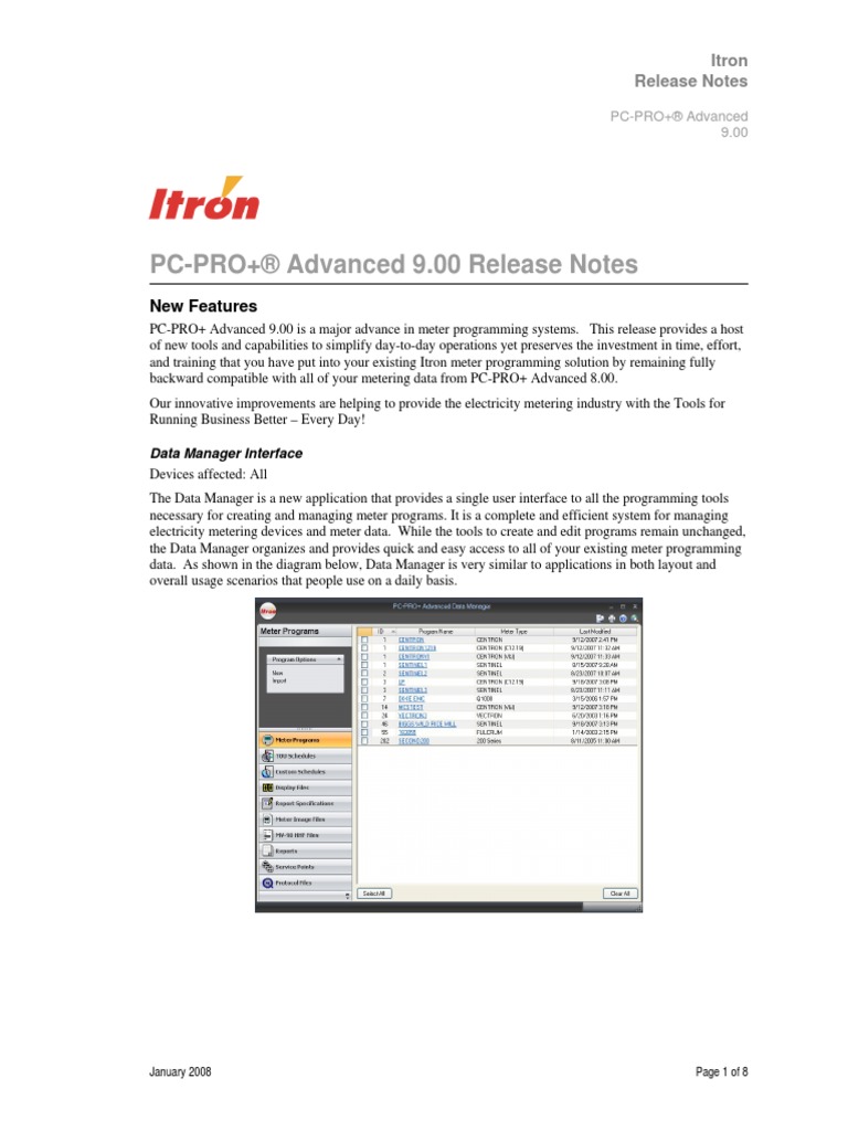 PC-PRO+ Advanced 9 00 Release Notes | PDF | File Format | Daylight ...