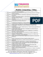 Mobile Computing / Titles: SL N O. Project ID