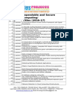 Dependable and Secure Computing/ Titles (2016-17) : SL.N O. Project ID