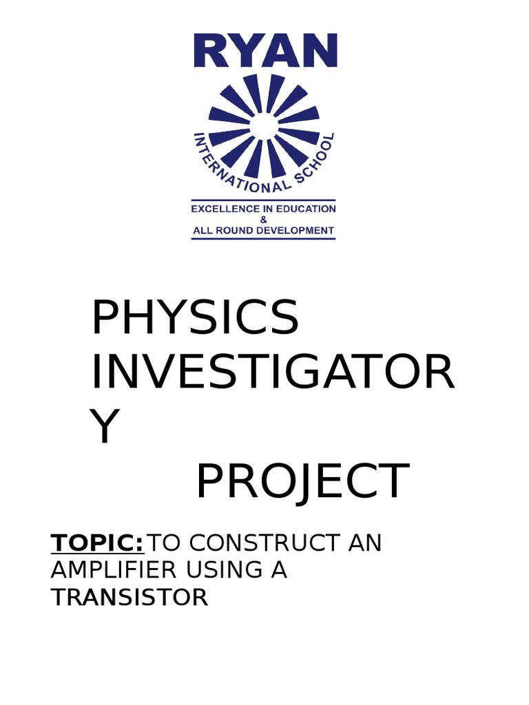 To Construct An Amplifier Using A Transistor Circuit Diagram