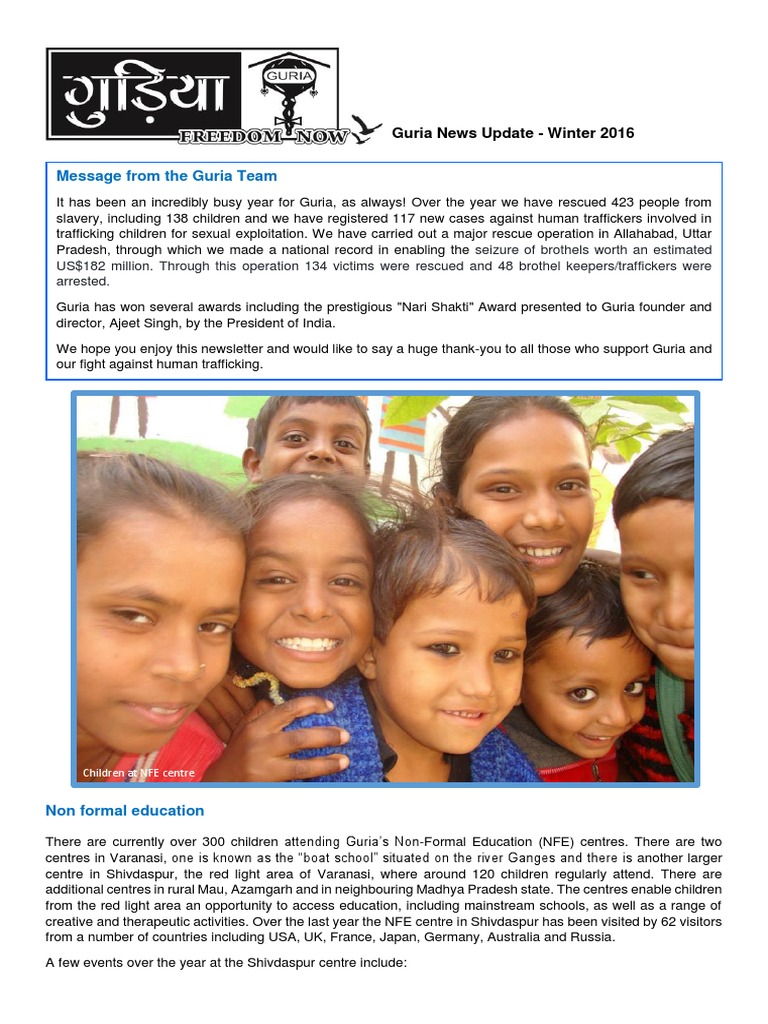 Guria's Impact: Education & Rescue | PDF | Human Trafficking | Human Rights