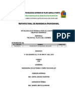 Reporte Final de Residencia Profesional