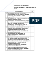 Evaluación unidad contabilidad empresas