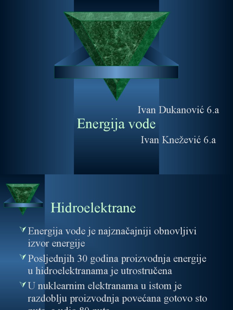 Energija Vode | PDF