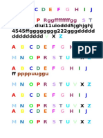 Alphabet characters document analysis