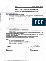 Specification For Scope of Work Per Month Specification No: 07/2014/doc Work/System Analysis/2014-2015