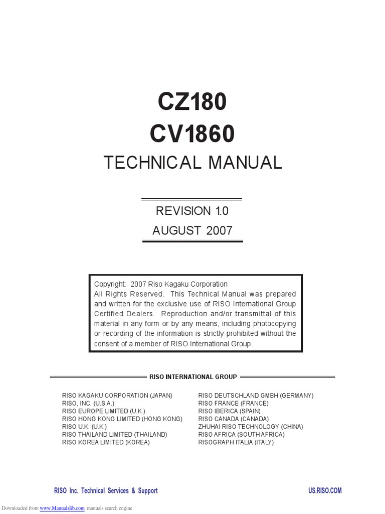 Riso cz 100 service manual free download