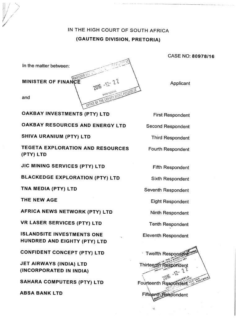 Absa's Answering Affidavit | PDF