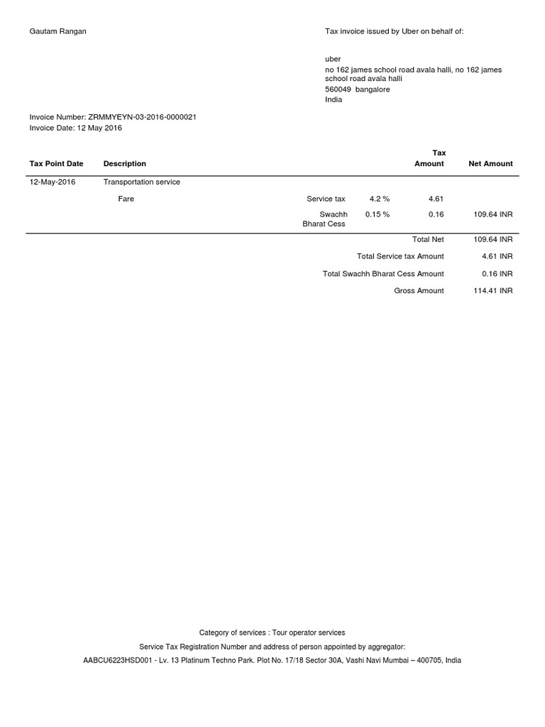 Tax Point Date Description Tax Amount Net Amount | PDF
