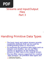 Streams and Input/Output Files