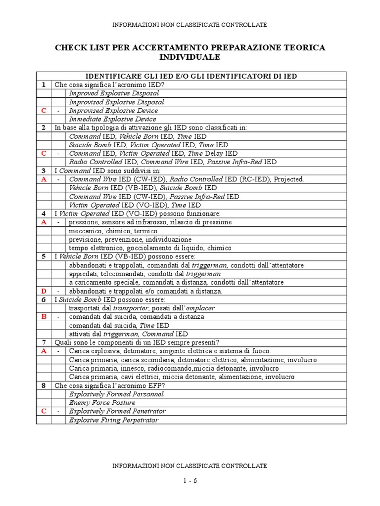 Risposte Test | PDF