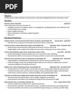 Katie Gipe Updated Resume For Online