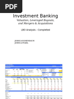 Investment Banking: Valuation, Leveraged Buyouts, and Mergers & Acquisitions