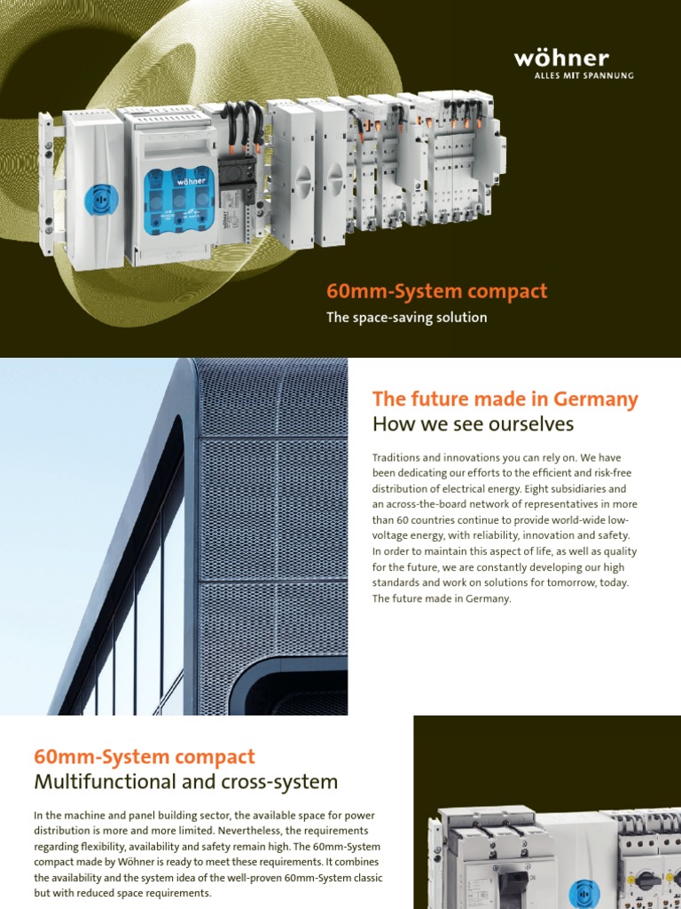 60mm-System compact: The space-saving solution