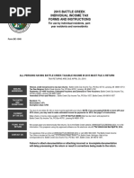 2015 Battle Creek Individual Income Tax Forms and Instructions
