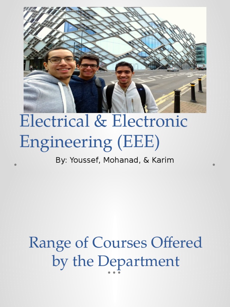 EEE: Courses, Careers, and Research | PDF
