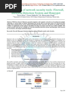 Comparison of Network Security Tools