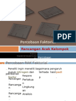 Percobaan Faktorial RAK