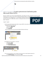 Cara Memberikan Jenis Penomoran Berbeda Pada Microsoft Word 2010 _ Binus Center Blog