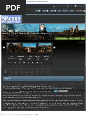 Amazing Follower Tweaks Sse Dheuster S Original At Skyrim Special Edition Internet Forum Leisure