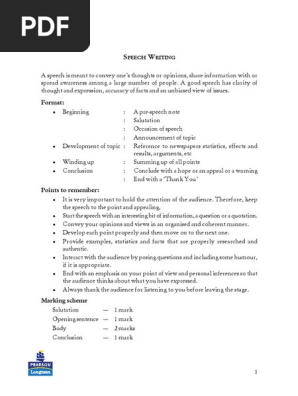 Speech Writing