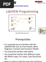 LabVIEW Programming - Overview PDF