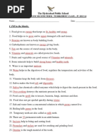 Class 4 Second Term NS Worksheet