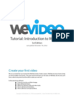 Tutorial Introduction to We Video 2016