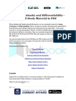 Limits, Continuity and Differentiability - GATE Study Material in PDF