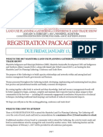 Land Use Planning Registration Form and Package