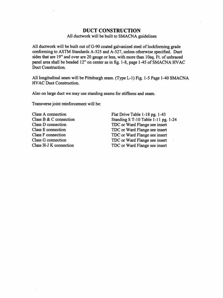 Duct Construction PDF | PDF