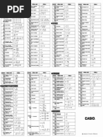 Fx-1000F Fx-5000F Built-In Formula List