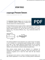 Diaphragm Pressure Sensors Instrumentation Tools