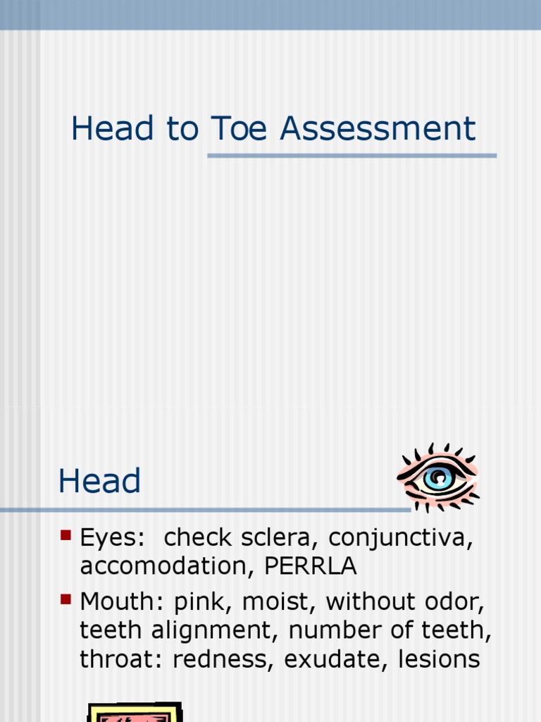 Head to Toe Assessment.ppt Cardiovascular System Medical Specialties