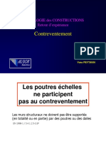 Pathologie Des Constructions - Contreventement PDF