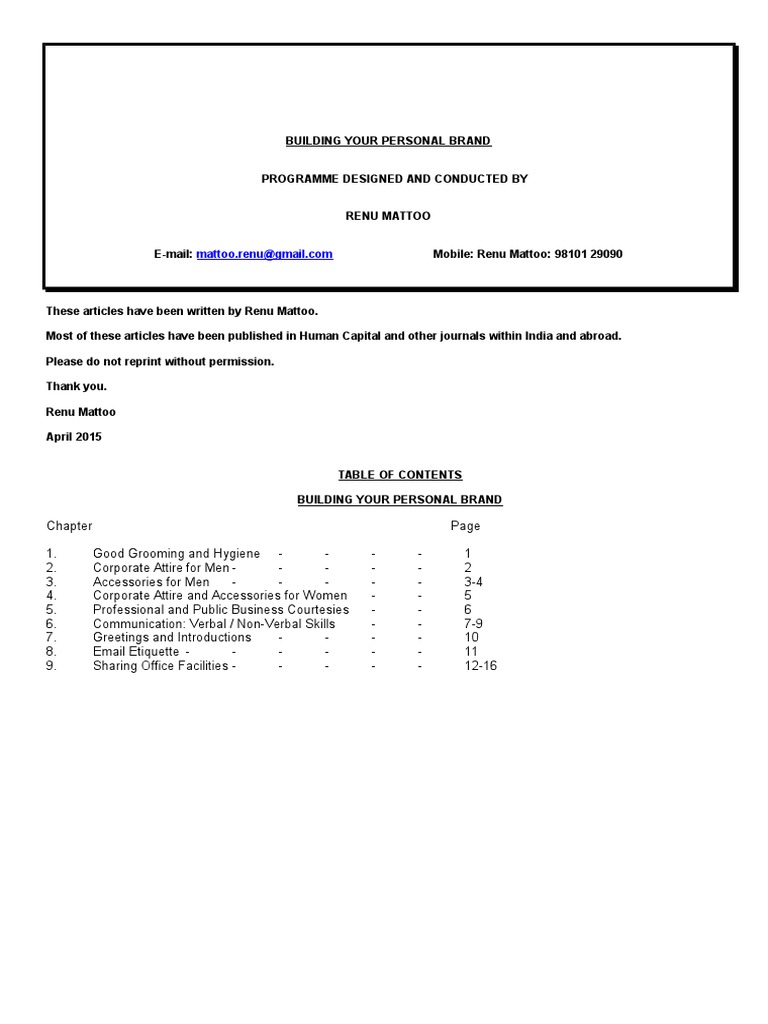 Etiquette PDF Suit (Clothing) Necktie