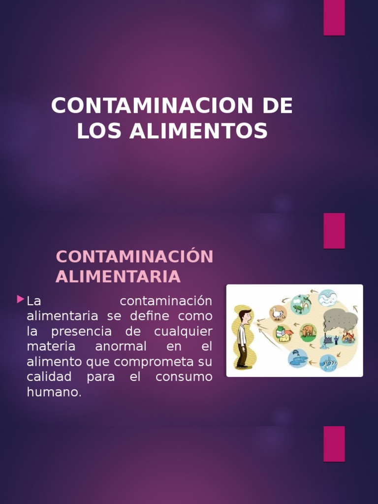 Contaminacion de Alimentos | PDF | Las bacterias | Alimentos