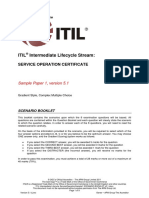 ITIL Intermediate Lifecycle ServiceOperationSample1 SCENARIO BOOKLET v5.1