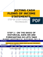Projecting Cash Flows of Income Statements: Step by Step Forecasting Techniques