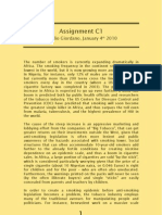 Assignment c1 - Manlio Giordano - 040110