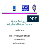 Quantum Cryptography Applications in Electronic Commerce: Jonathan Jones
