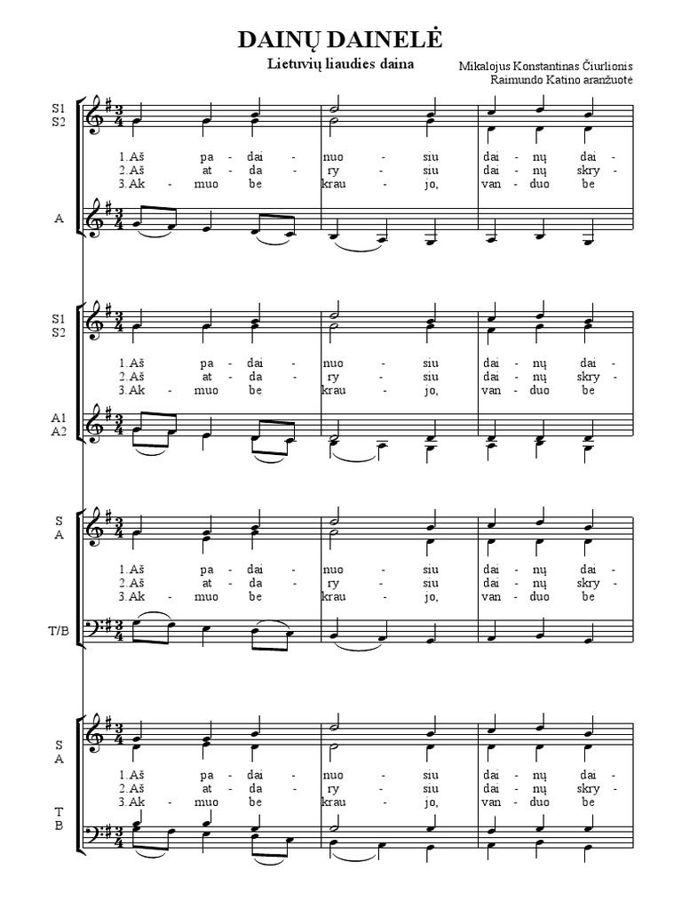 Dainu Dainele | PDF