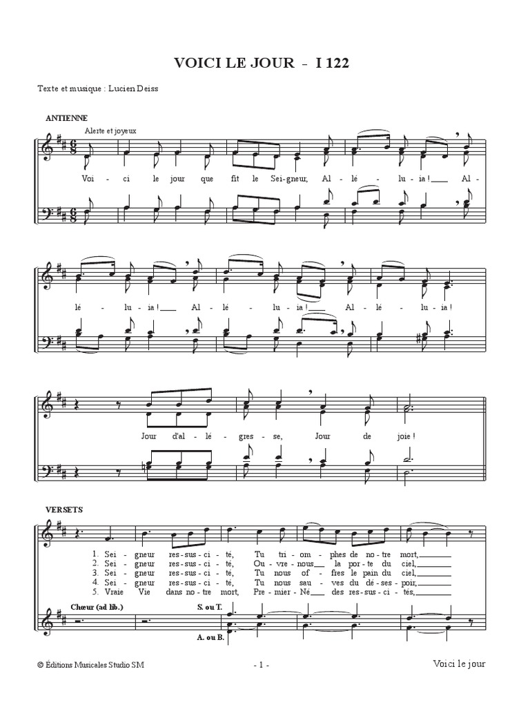 Tu Aimeras Le Seigneur Ton Dieu Partition Pdf