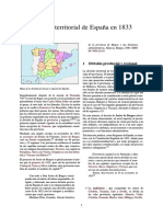 División Territorial de España en 1833 PDF