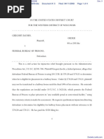 JACOBS v. FEDERAL BUREAU OF PRISONS - Document No. 3