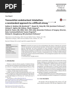 Transorbital Endotracheal Intubation:a Nonstandard Approach To A Difficult Airway