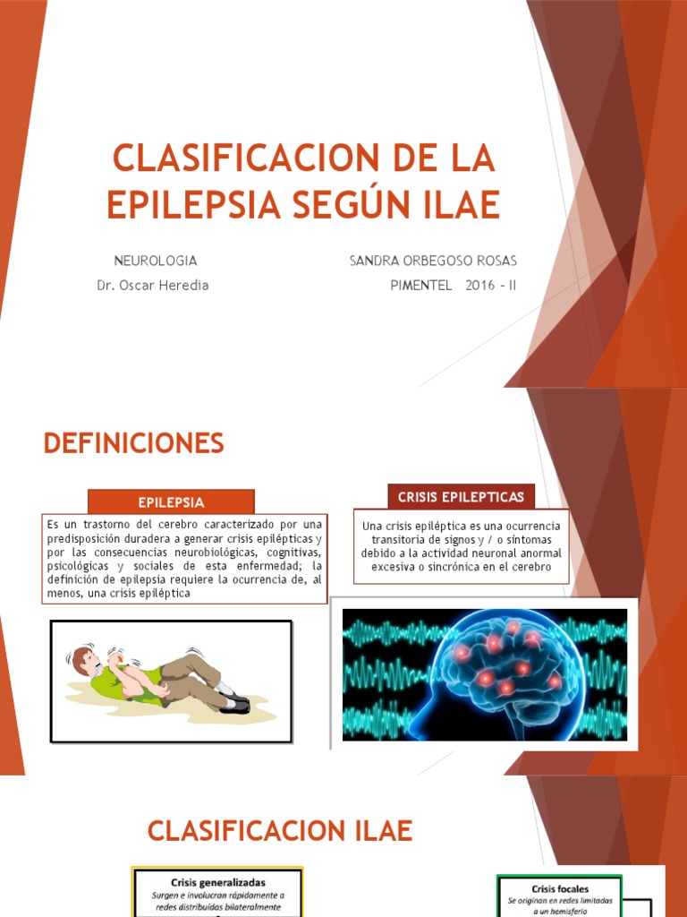 Clasificacion de La Epilepsia Según Ilae | Epilepsia | Neurología