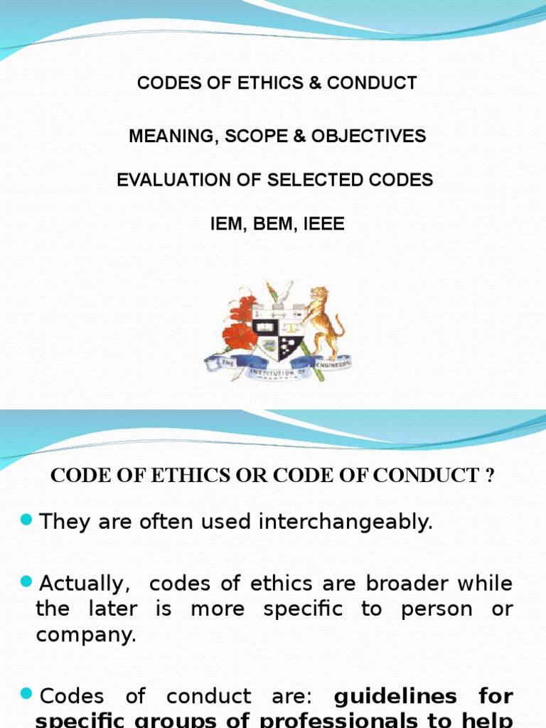 iem code of ethics
